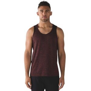 Lululemon Metal Vent Tech‎ Tank XXL Dark Red Black Seamless Anti-Stink EUC